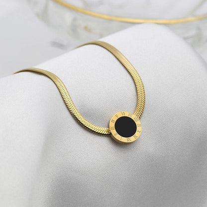 Black Roman Embrace Necklace