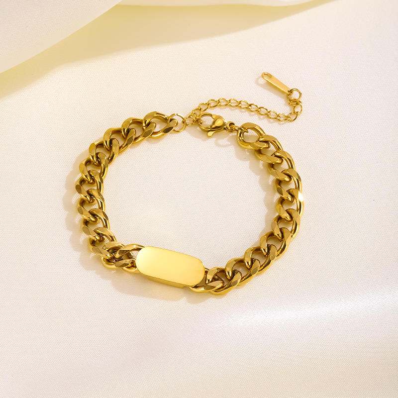 Bold Cuban Link ID Bracelet