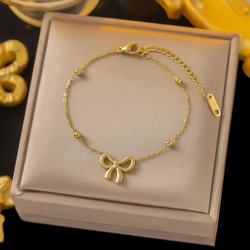 Bow Beads Chain Bracelet - BlingVows - Best Imitation & Anti Tarnish Jewelry Wholesaler