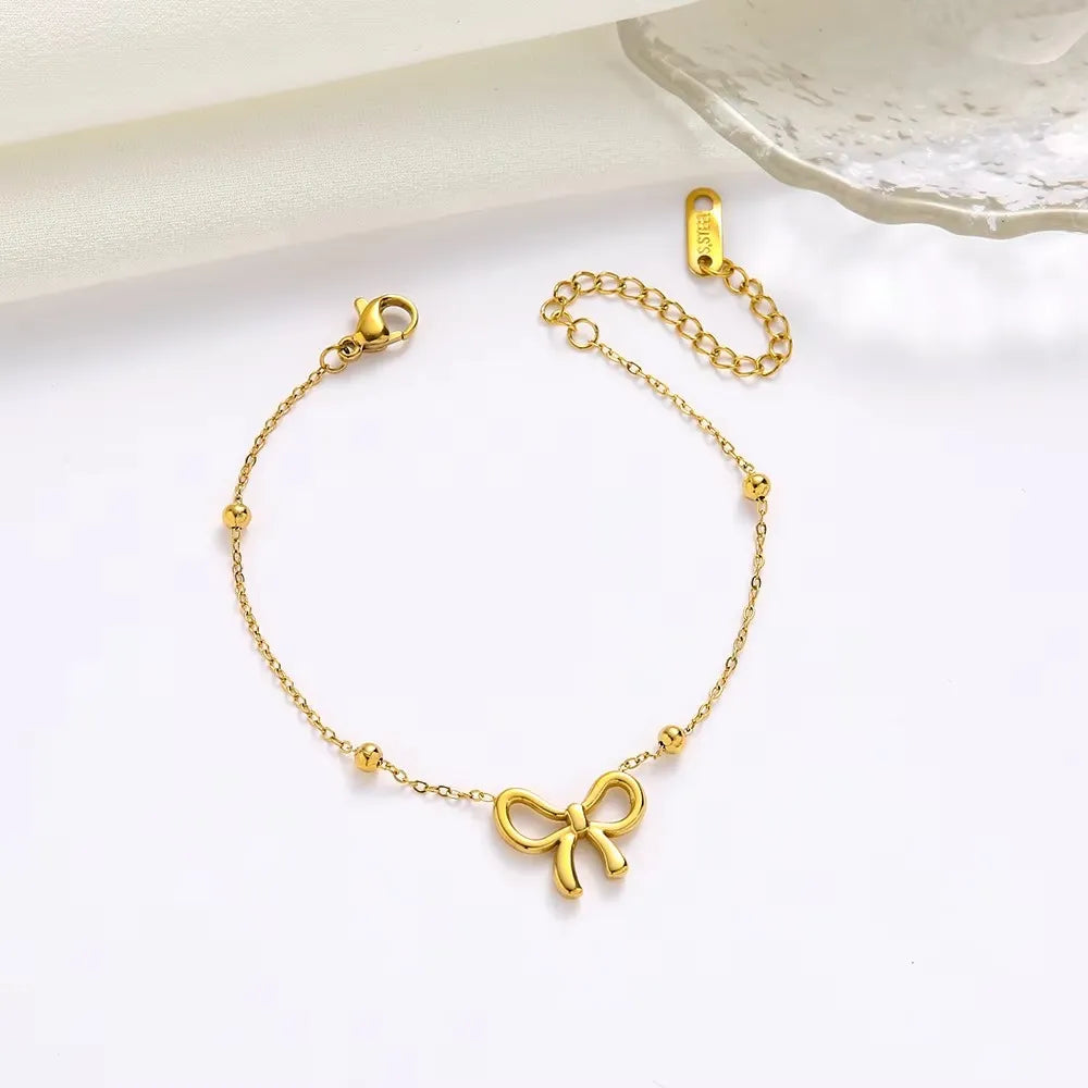 Bow Beads Chain Bracelet - BlingVows - Best Imitation & Anti Tarnish Jewelry Wholesaler