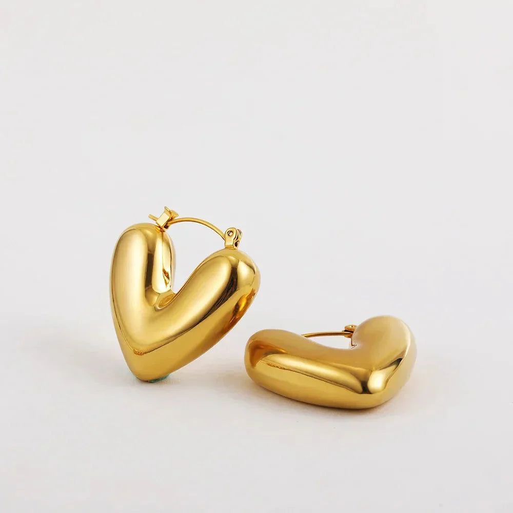 Dainty Heart Earrings - BlingVows - Best Imitation & Anti Tarnish Jewelry Wholesaler