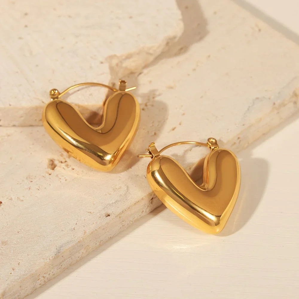 Dainty Heart Earrings - BlingVows - Best Imitation & Anti Tarnish Jewelry Wholesaler