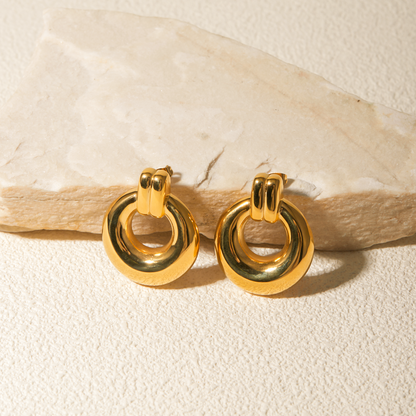 Golden Aura Hoops