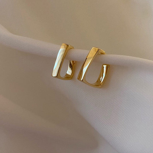 Scarlet Drop Textured Stud Earrings - BlingVows - Best Imitation & Anti Tarnish Jewelry Wholesaler