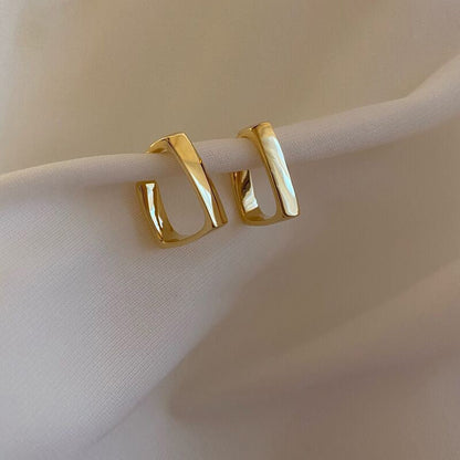 Scarlet Drop Textured Stud Earrings - BlingVows - Best Imitation & Anti Tarnish Jewelry Wholesaler